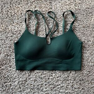 aerie Forest Green Seamless Strappy Bralette